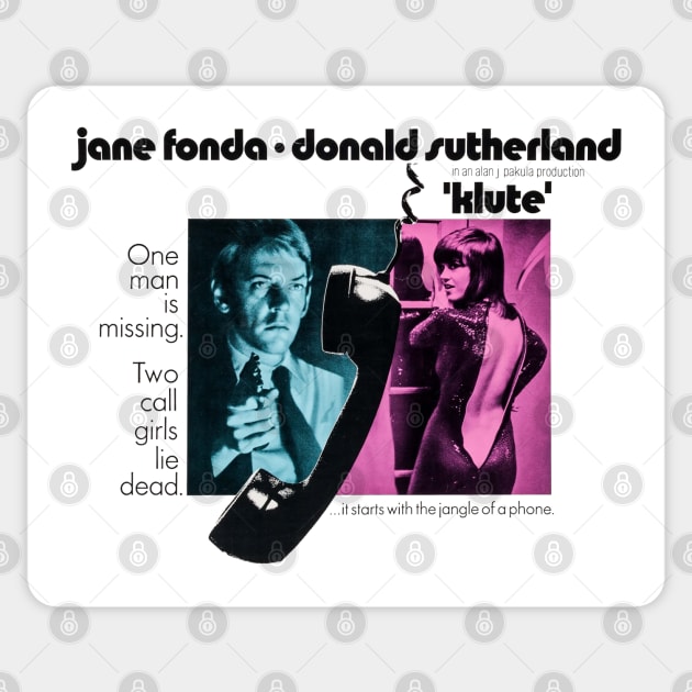 Klute Movie Poster Sticker by MovieFunTime